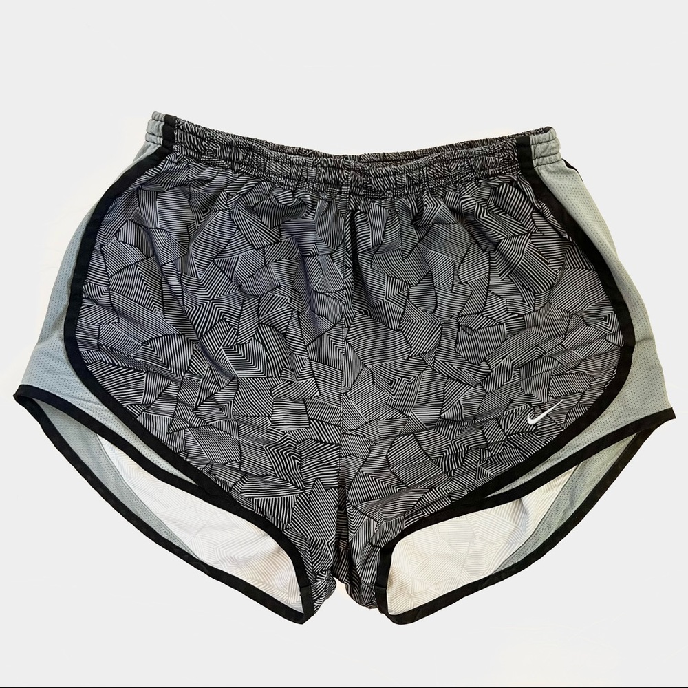 Nike Athletic Shorts, Gray and Black, Dri-Fit, Size S (women’s)